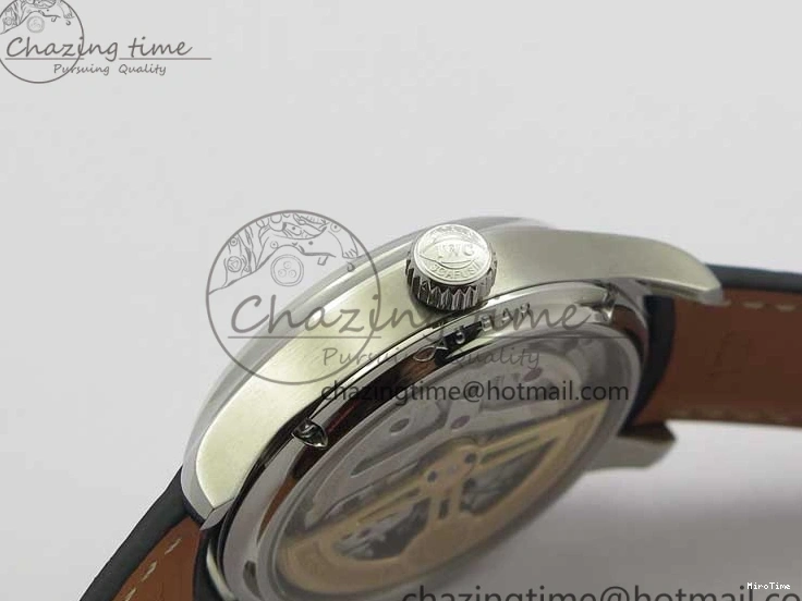 MIROTIME 0314 Portugieser Perpetual Calendar IW503301 V9F 1:1 Best Edition Silver Dial on Black Leather Strap A EyeCatching 7116